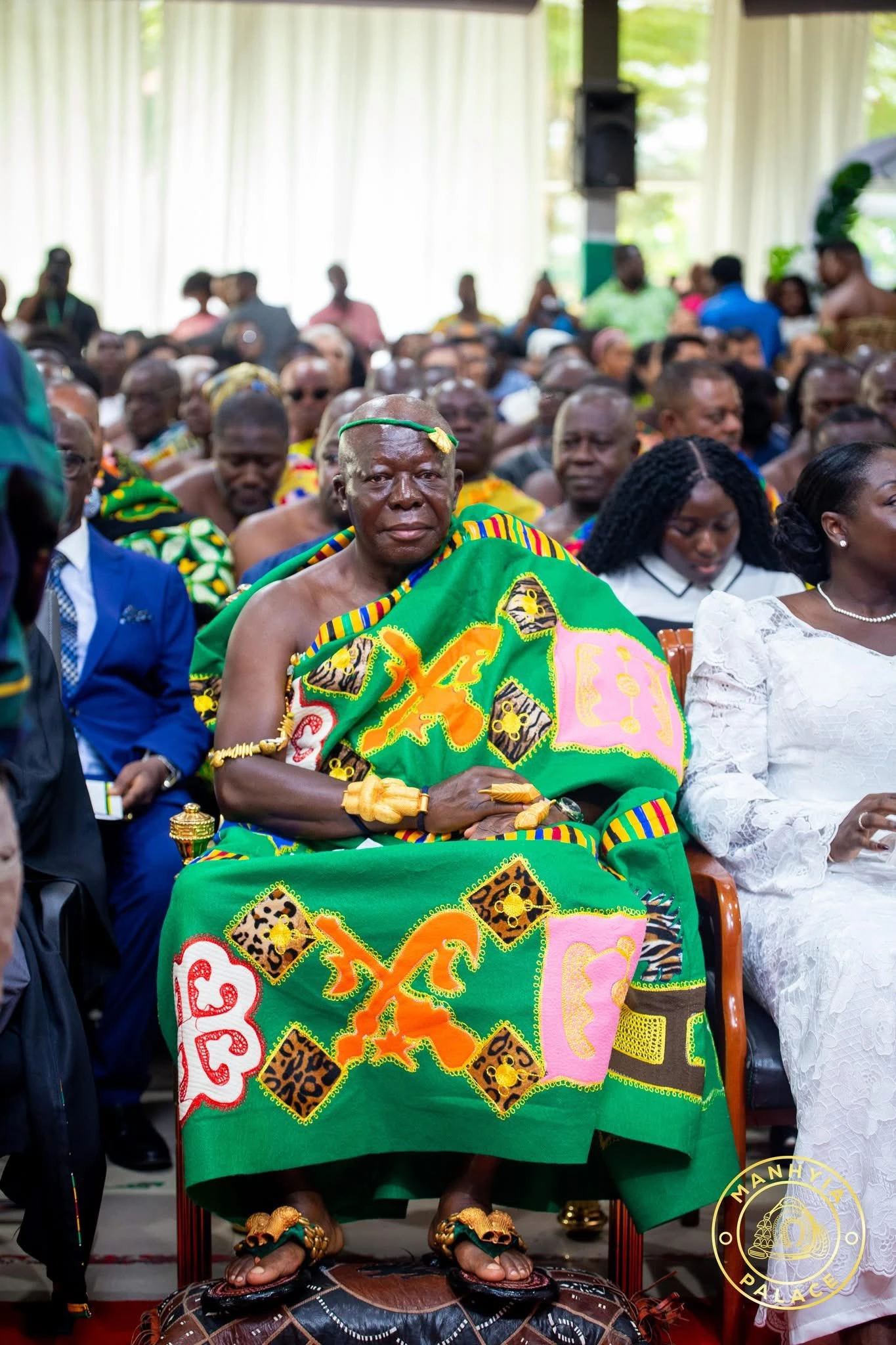 Otumfuo Osei Tutu II at a podium